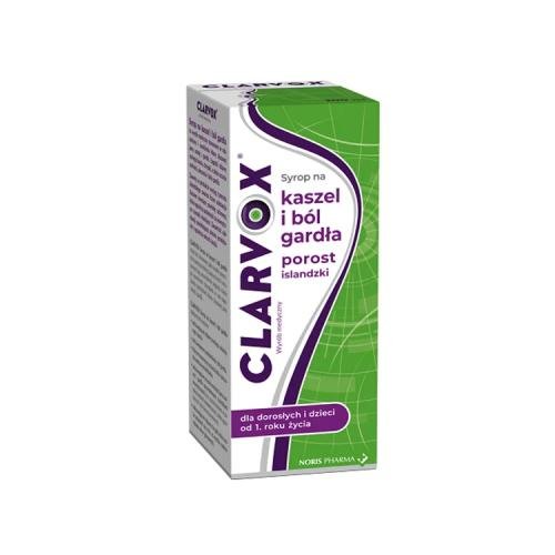 Clarvox, Syrop na kaszel i ból gardła, 200ml Clarvox