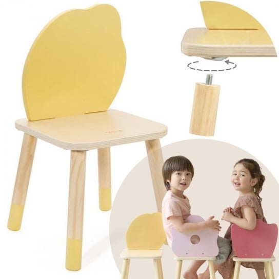 Classic World Pastelowe Krzesełko Grace Dla Dzieci 3+ (Lemon) ClassicWorld