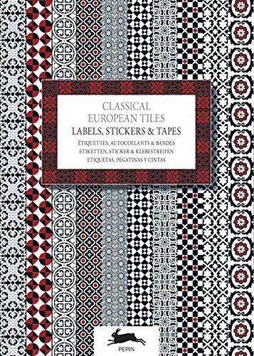 Classical European Tiles. Label & Sticker Book van Roojen Pepin