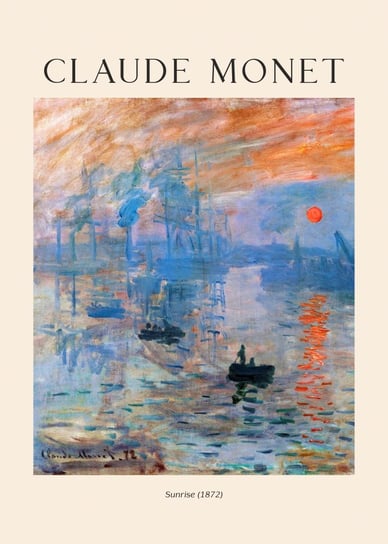 CLAUDE MONET Sunrise Wschód PLAKAT 50x70cm #248 KMB PRESS