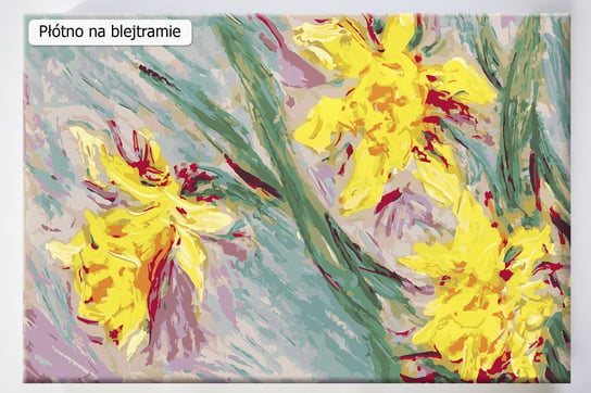 Claude Monet Żonkile, malarz, impresjonizm, malowanie po numerach, blejtram Akrylowo