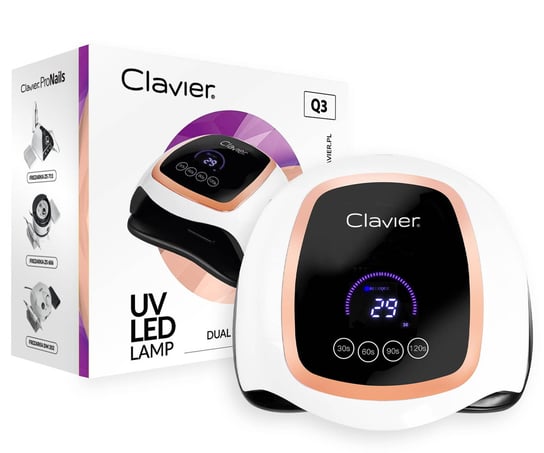 Clavier Lampa do Utwardzania Paznokci UV/LED 168W, Model Q3 Clavier