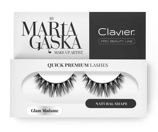 Clavier, Quick Premium Lashes, rzęsy na pasku Glam Madame 829 Clavier