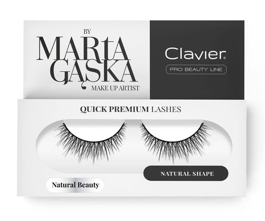 Clavier, Quick Premium Lashes, rzęsy na pasku Natural Beauty 827 Clavier