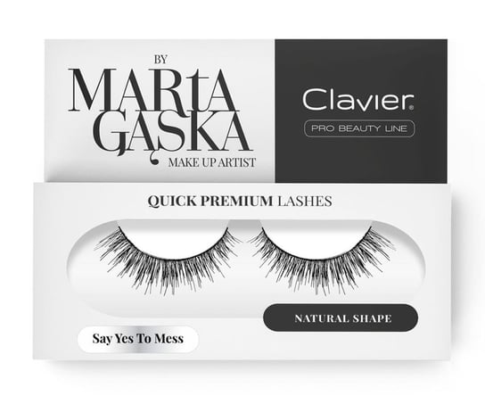 Clavier, Quick Premium Lashes, rzęsy na pasku Say Yes To Mess 3D SK09 Clavier