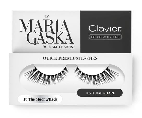 Clavier, Quick Premium Lashes, rzęsy na pasku To The Moon & Back 801 Clavier