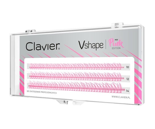 Clavier Vshape Colour Edition kępki rzęs Pink Mix Clavier