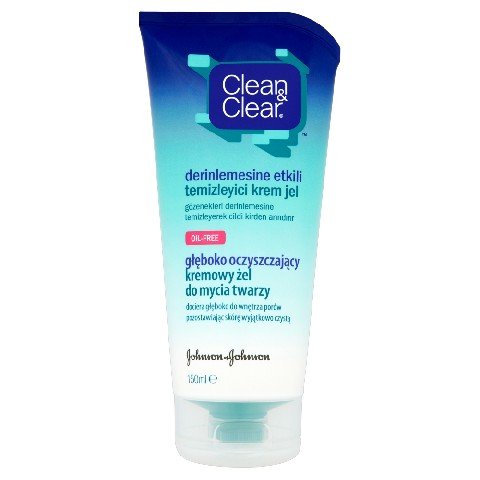 Clean & Clear, kremowy żel głęboko oczyszczający do mycia twarzy, 150 ml Clean & Clear