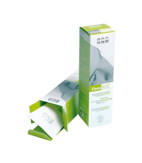 clean – mleczko łagodnie oczyszczające do twarzy 3 w 1, Eco cosmetics, 125 ml Eco Cosmetics
