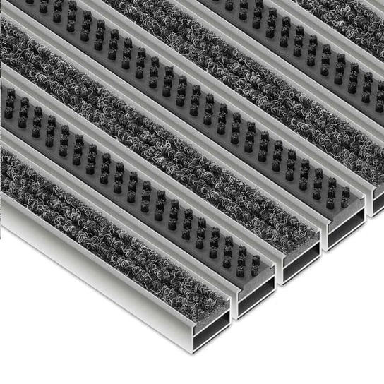 Clean Ryps - Scrub 40 x 60 cm - wycieraczka systemowa aluminiowa - 12 mm - czarny Inna marka