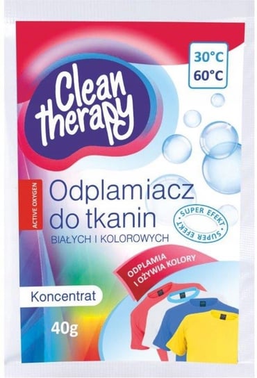Clean Therapy Odplamiacz Do Tkanin Białych I Kolorowych 40G ravi