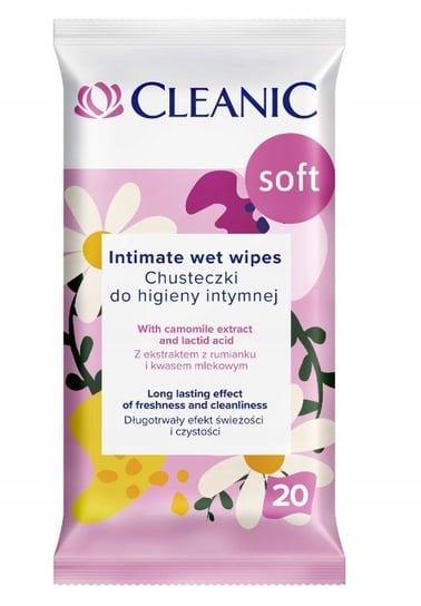 Cleanic Chusteczki Do Higieny Intymnej Soft 1Op.-20Szt Inna marka