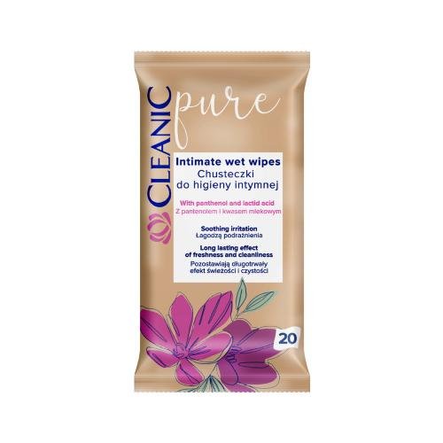 CLEANIC Pure Chusteczki do higieny intymnej, 20szt Cleanic