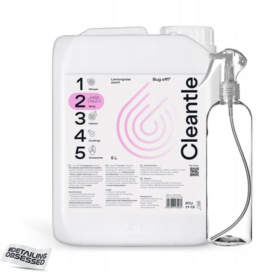 CLEANTLE BUG OFF² 5L usuwanie owadów CleanTech Company