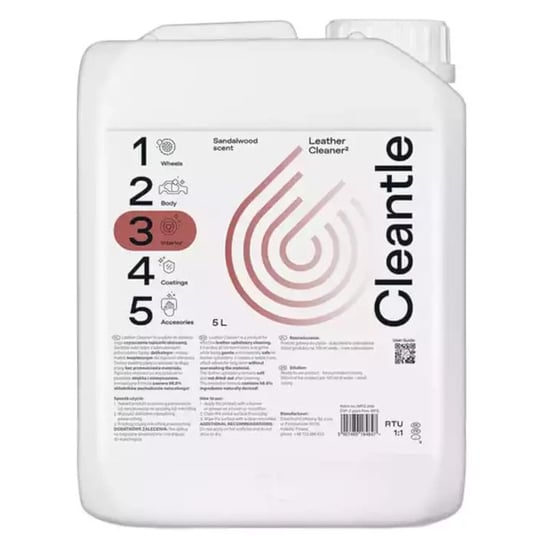 Cleantle - Leather Cleaner 5L Cleantle