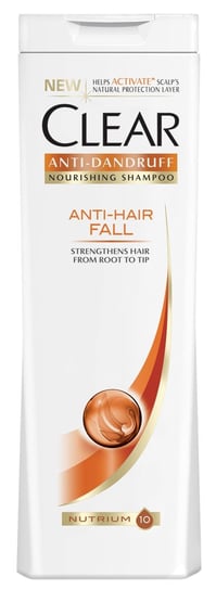 Clear, Anti-Hair Fall, przeciwłupieżowy szampon do włosów słabych, 400 ml Clear