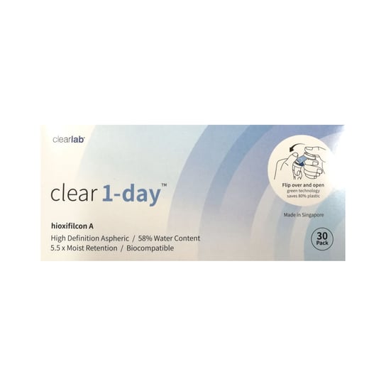Clear Lab, Clear 1-day, Soczewki kontaktowe bezbarwne -1,5 30 szt Clearlab