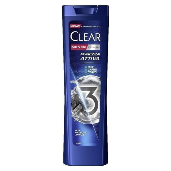 Clear, Szampon dla Mężczyzn Przeciwłupieżowy 3 w 1 Czynna Czystość, 225 ml Clear