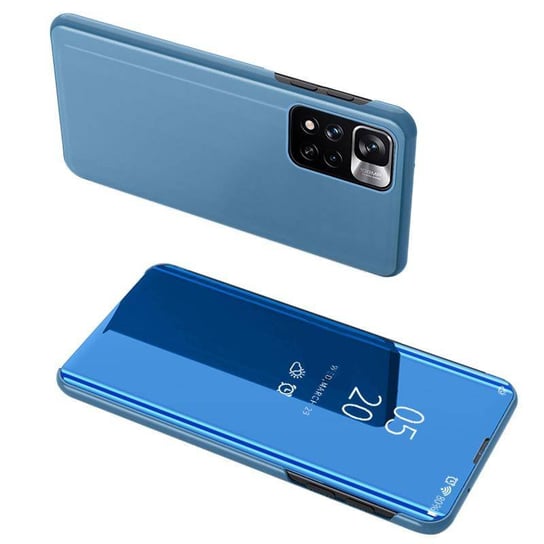 Clear View Case futerał etui z klapką Xiaomi Redmi Note 11 Pro Global niebieski Hurtel