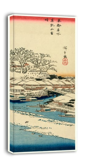 Clear Weather after Snow at Matsuchiyama, Hiroshige - obraz na płótnie 50x100 cm Inny producent