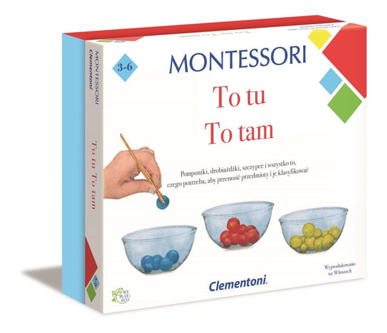 Clementoni, Gra edukacyjna Montessori: To tutaj, to tam, 50120 Clementoni