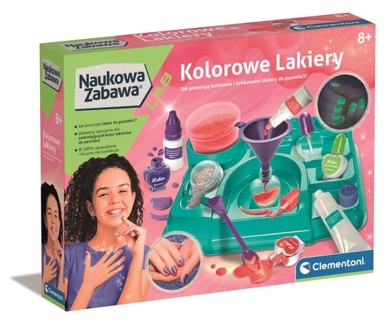 Clementoni, Kolorowe Lakiery Naukowa Zabawa Lab