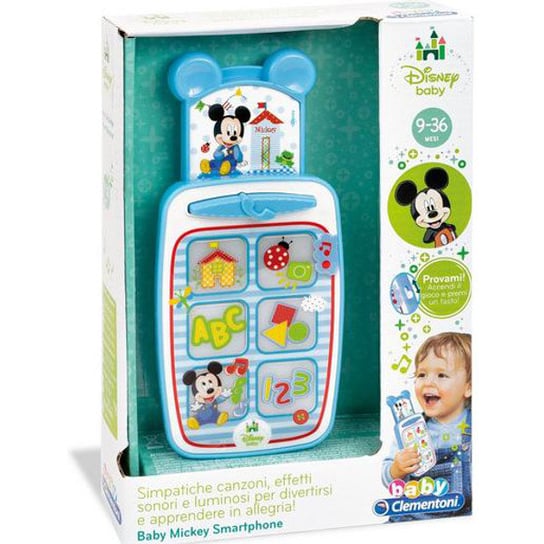 Clementoni, Myszka Miki i Przyjaciele, zabawka interaktywna Smartfon Myszki Miki Clementoni