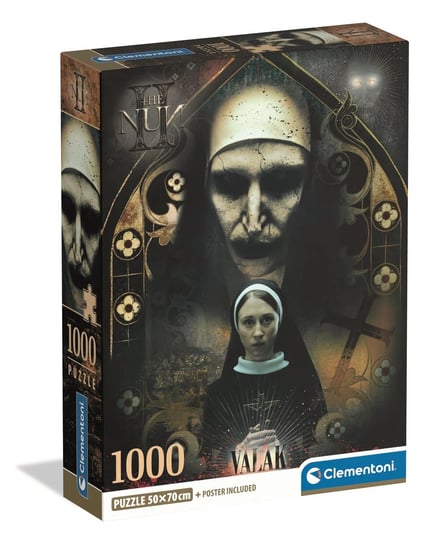 Clementoni, Puzzle 1000 Compact Horror Collection The Nun 37098 Clementoni