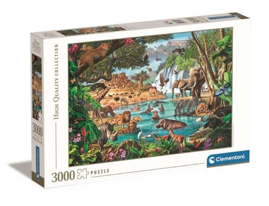 Clementoni, puzzle, Afrykański wodopój, 3000 el. Clementoni