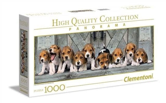 Clementoni, puzzle, Beagles, panorama, 1000 el. Clementoni