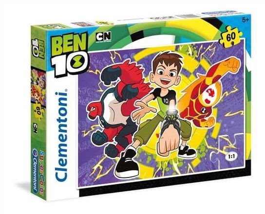 Clementoni, puzzle, Ben 10, 60 el. Clementoni