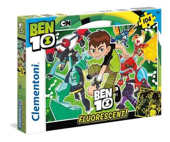 Clementoni, puzzle, Ben 10, fluorescencyjne, 104 el. Clementoni