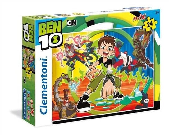 Clementoni, puzzle, Ben 10, Super Kolor, maxi, 24 el. Clementoni