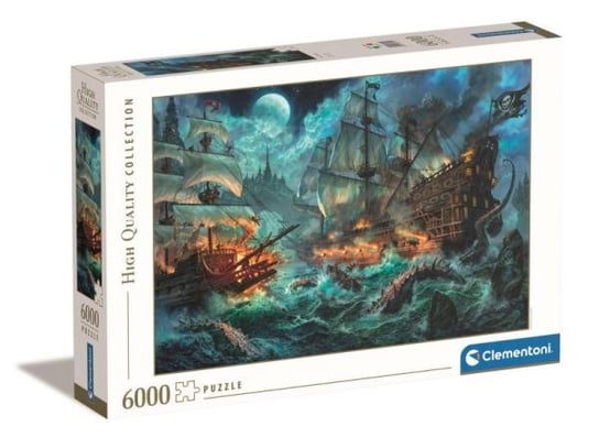 Clementoni, puzzle, Bitwa piratów. Pirates Battle, 6000 el. Clementoni