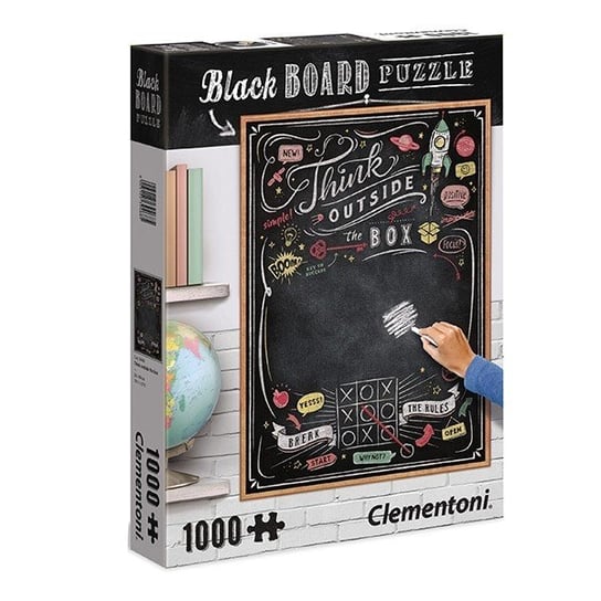 Clementoni, puzzle, Black Board Think outside the box, 1000 el. Clementoni