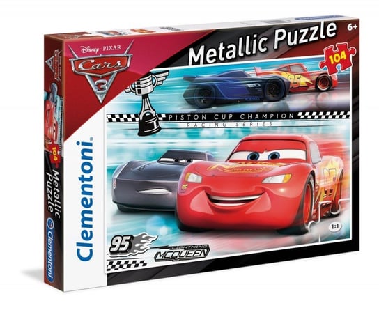 Clementoni, puzzle, Cars 3 Metallic, 104 el. Clementoni