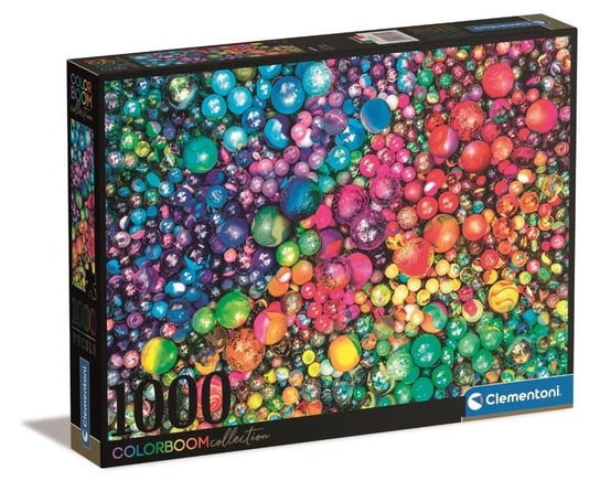 Clementoni, puzzle, color boom Marbles. Kulki, 1000 el. Clementoni