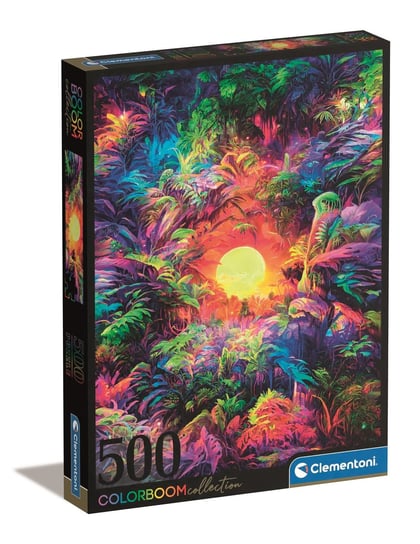 Clementoni, Puzzle, Color Boom, Psychedelic Jungle Sunrise, 500 el. Clementoni
