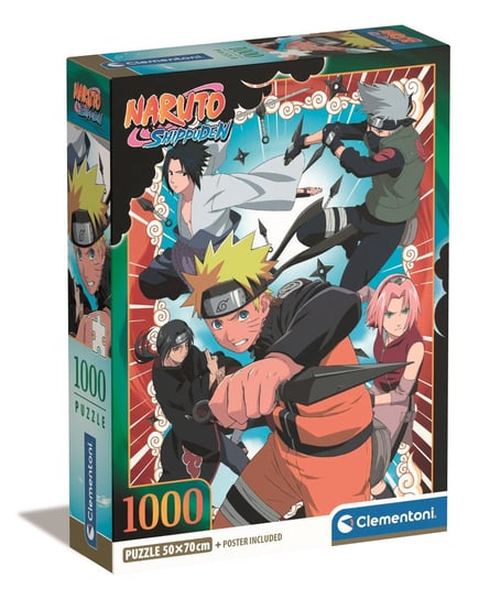 Clementoni, Puzzle, Compact Box, Anime Naruto Shippuden, 1000 el. Clementoni
