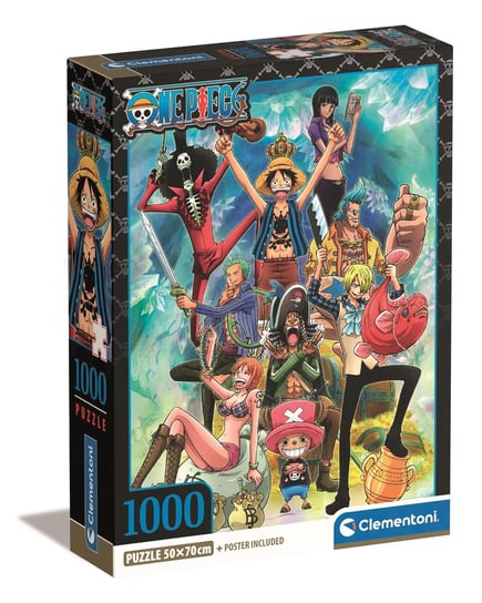 Clementoni, Puzzle, Compact Box, Anime One Piece , 1000 el. Clementoni