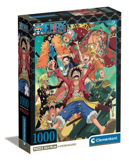 Clementoni, Puzzle, Compact Box, Anime One Piece , 1000 el. Clementoni