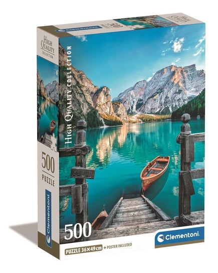 Clementoni, Puzzle, Compact Box, Braies Lake, 500 el. Clementoni