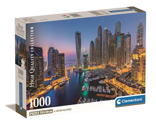 Clementoni, Puzzle, Compact Box,  Dubai, 1000 el. Clementoni