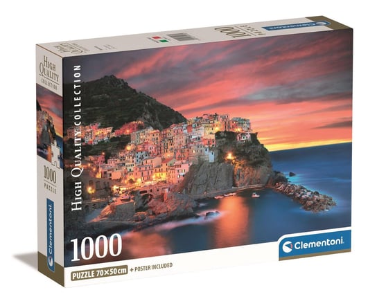 Clementoni, Puzzle, Compact Box, Manarola, 1000 el. Clementoni