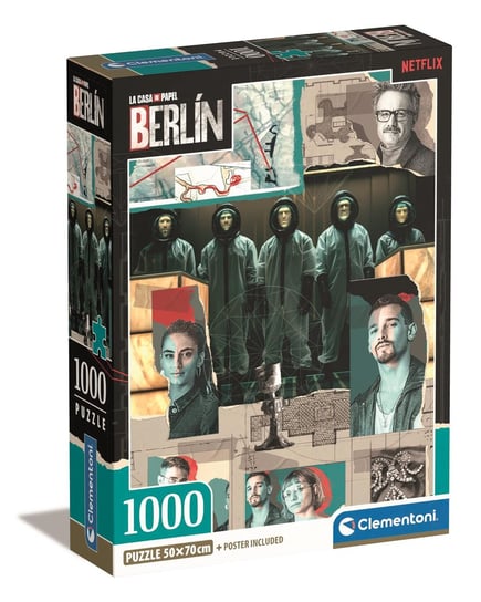 Clementoni, Puzzle, Compact Box, Netflix Berlin, 1000 el. Clementoni