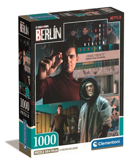 Clementoni, Puzzle, Compact Box, Netflix Berlin, 1000 el. Clementoni