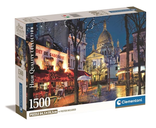 Clementoni, Puzzle, Compact Box, Paris - Montmartre, 1500 el. Clementoni
