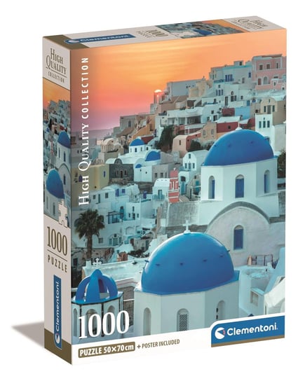 Clementoni, Puzzle, Compact Box, Santorini, 1000 el. Clementoni