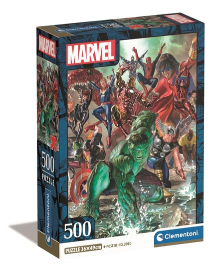 Clementoni, Puzzle, Compact Box,  The Avengers, 500 el. Clementoni
