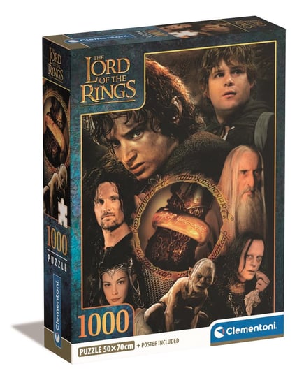 Clementoni, Puzzle, Compact Box, The Lord of The Rings, 1000 el. Clementoni